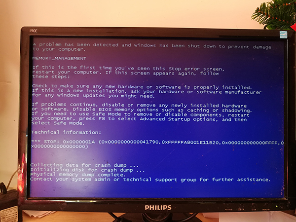 计算机经常蓝屏(2)