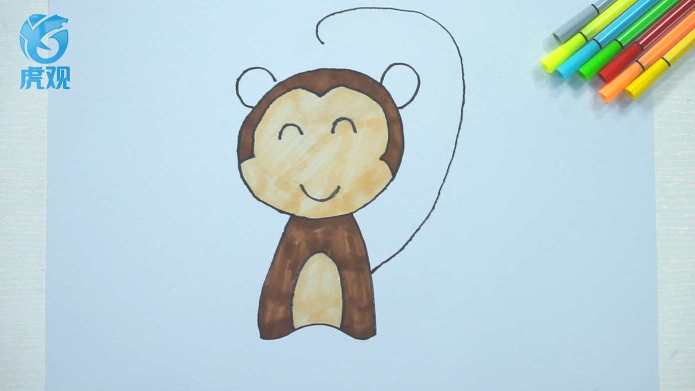 猴子简笔画(3)