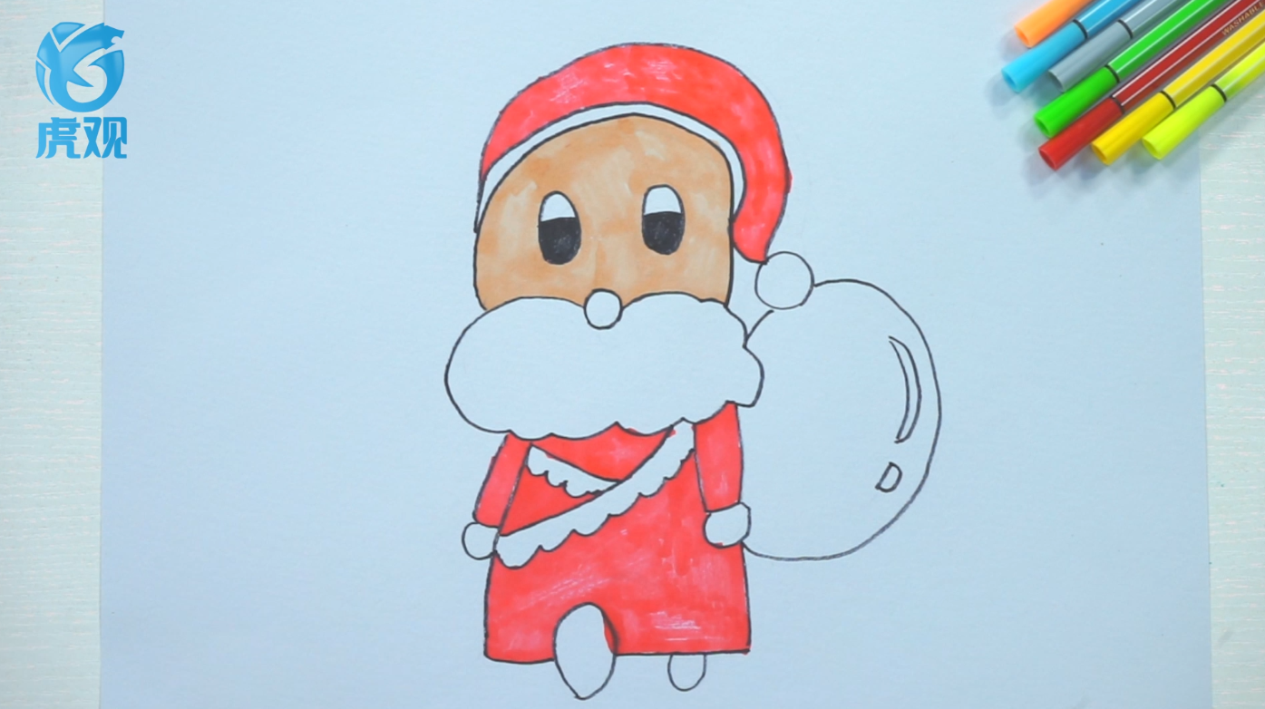 圣诞老人简笔画(6)