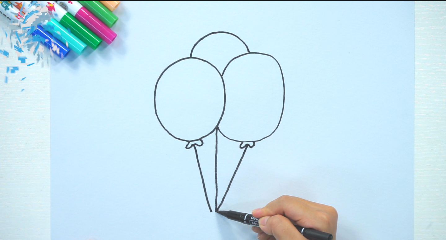 气球简笔画(2)